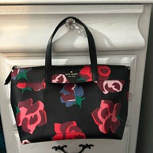 Kate Spade Medium Purse Rose Print